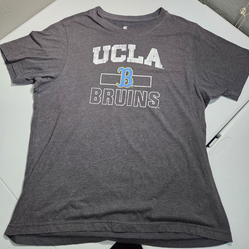 Colosseum UCLA Bruins T-Shirt Mens XXL Heather Charcoal Gray Distressed Graphic